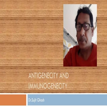 Immunogenecity and antigenecity