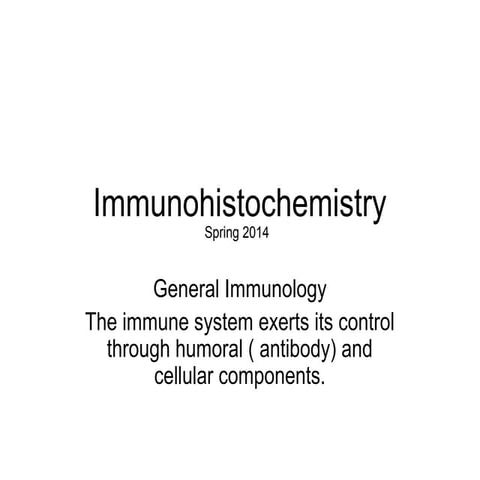 Immunohistochemistry new