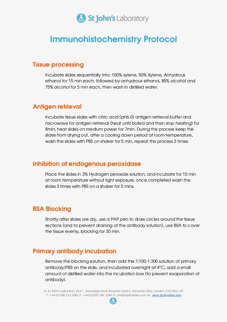 Immunohistochemistry Protocol Ppt – WWNIZ