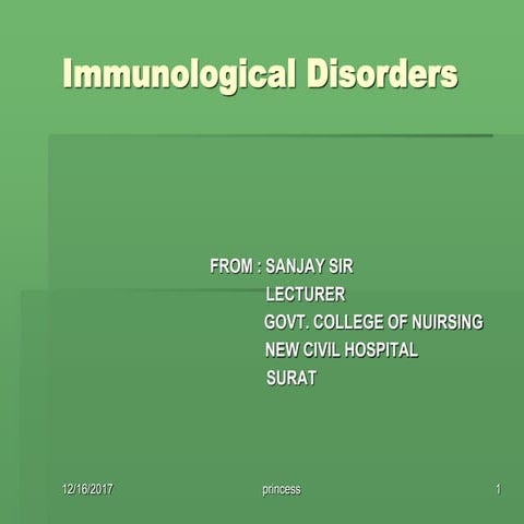 Immunologic Disorders Ppt Pptx