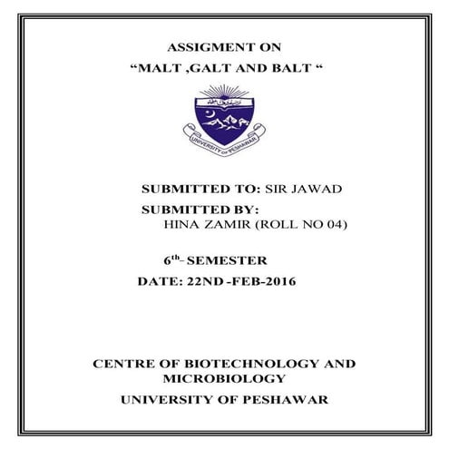 Immunology assignment