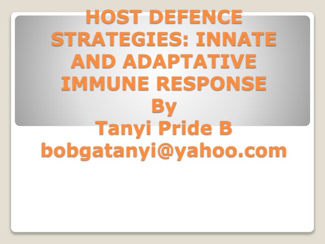 Immunology innate immunity
