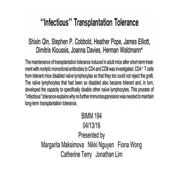 Immunology Presentation - 
