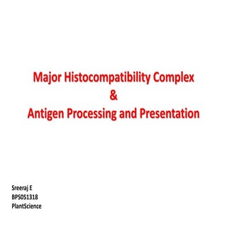 Major Histocompatibility complex & ...