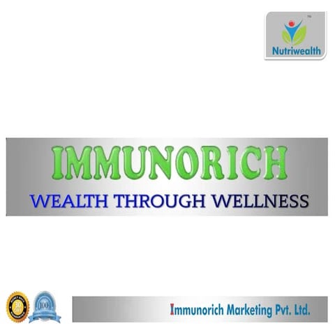 NUTRI WEALTH BUSINESS OPPORTUNITY FOR HEALTH PRODUCTS 