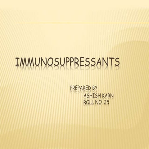 Immunosuppressant