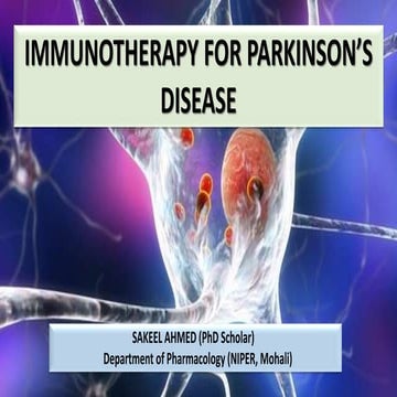 Immunotherapy for Parkinson's Disease 