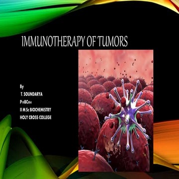 Immunotherapy of tumor