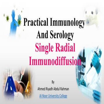 Single Radial Immunodiffusion