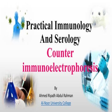 Counter immunoelectrophoresis