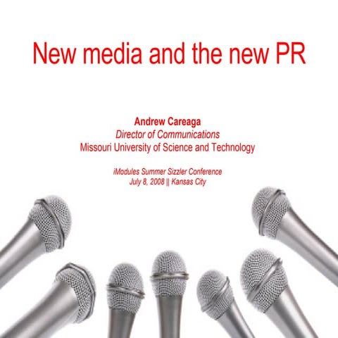 New media and the new PR