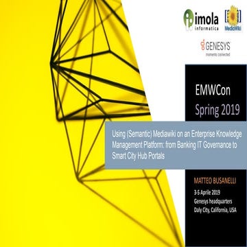 Using (Semantic) Mediawiki on an Enterprise Knowledge Management Platform: fr...