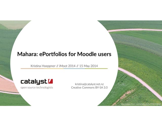 Mahara: ePortfolios for Moodle users