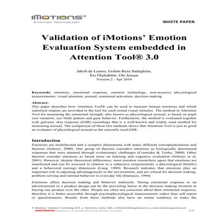 Galvanic Skin Response Data Classification for Emotion Detection | PDF