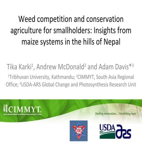 Importance of Conservation Agriculture in Nepal | PPT