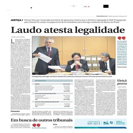 Laudo Atesta Legalidade - Correio Braziliense