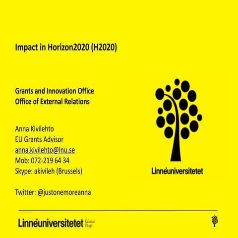 Europe Horizon 2020 Impact