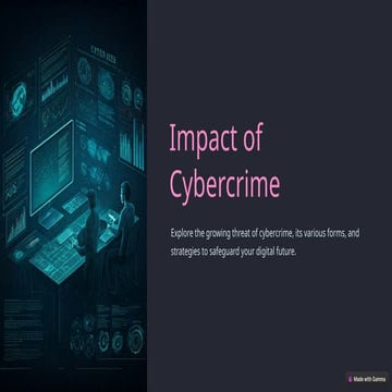 Impact-of-Cybercrime ppt presentation /cybercrime and digital hygine