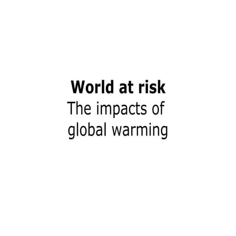 Impact Of Global Warming