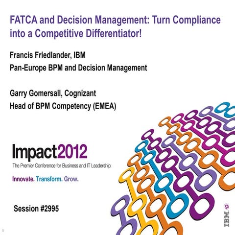 FATCA Compliance using Business Process and Rules Managament