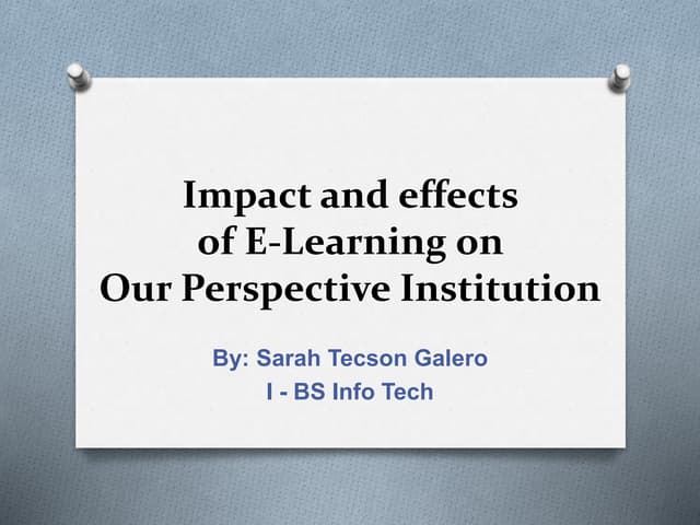 Impact and effects