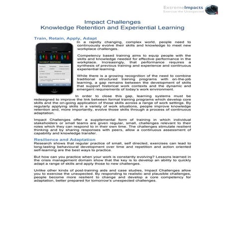 Impact Challenges Overview