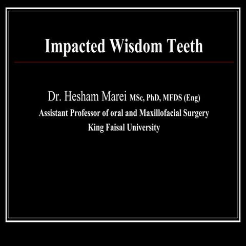 Impacted teeth