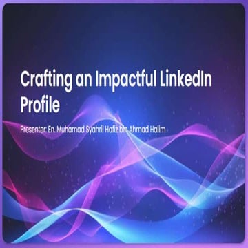 crafting impactful linkedIn profile.pptx