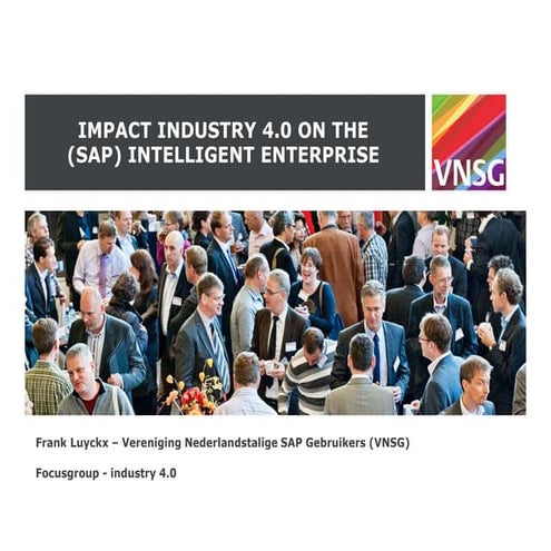Impact industry 4.0 on the (SAP) intelligent enterprise