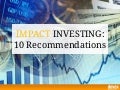 Impact Investing: Recommendations