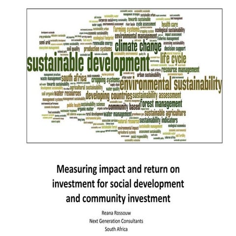Impact investment index© - evidence of impact