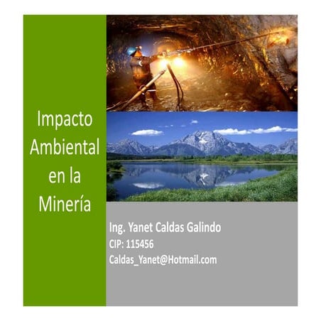 Impacto ambiental en la actividad mineria | PDF