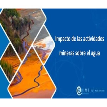 Impacto de las actividades mineras sobre el agua
