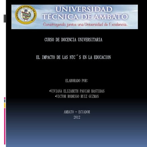 Impacto de las ntics