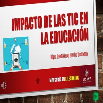 Impacto de las tic en la educacion
