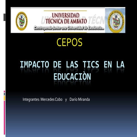 Impacto de las tics en la educaciòn