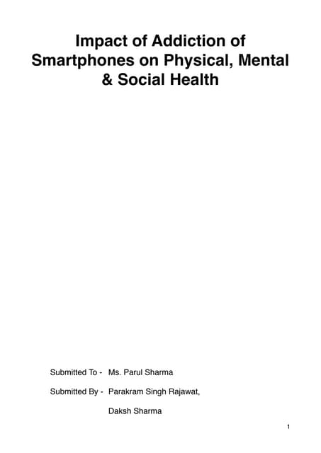 Psychosocial interventions for technological addictions - PMC