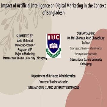 Impact of Artificial Intelligence on Digital Marketing in the Context ...