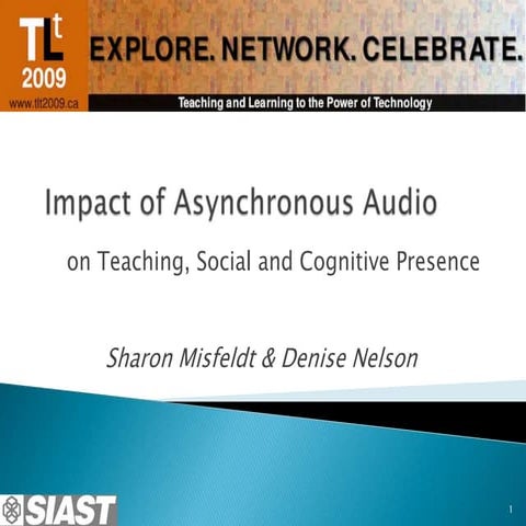 Impact Of Asynchronous Audio April24 09 Final