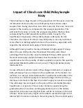 china child policy essay Read one child policy in china free essay and over 88,000 other research documents one child policy in china china is a land that contains an overpopulation crisis. china child policy essay Read one child policy in china free essay and over 88,000 other research documents one child policy in china china is a land that contains an overpopulation crisis.