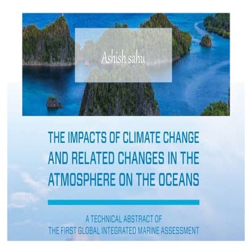 Impact of climate change in atmosphere of ocean