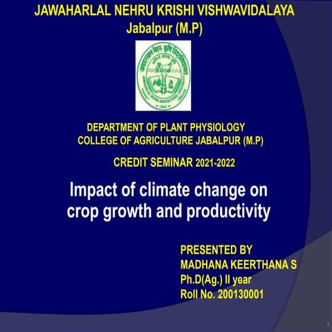 Impact of climate change on crop growth and productivity.ppt