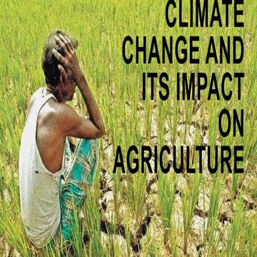 Impact of climatic change on agriculture