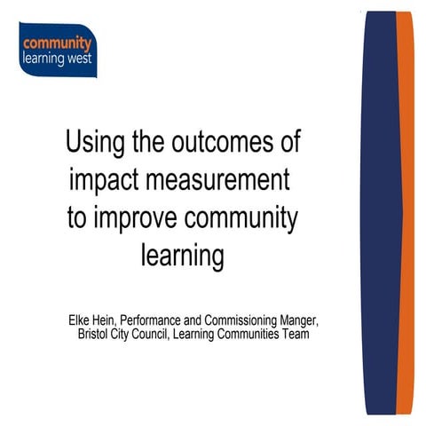 Impact of community learning elke hein