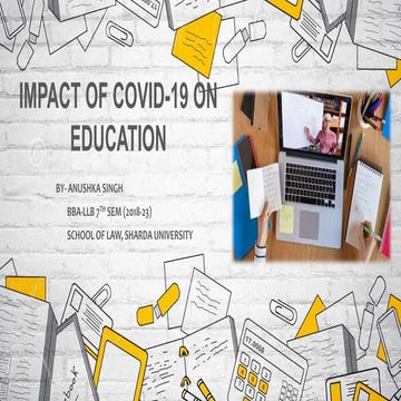 IMPACT OF COVID-19 ON EDUCATION.pptx