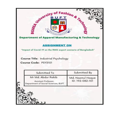 Impact of Covid-19 On The RMG Industry Of Bangladesh..pdf
