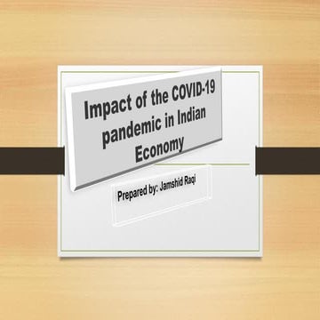 Impact of covid 19 on Indian Economy | PDF