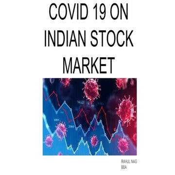 Impact of covid 19 on the indian stock market | PPTX