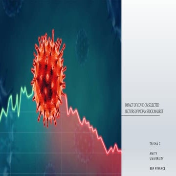 Impact of covid 19 on the indian stock market | PPTX