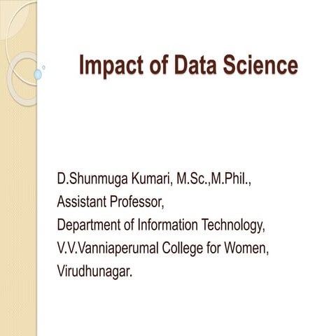 Impact of Data Science | PPTX